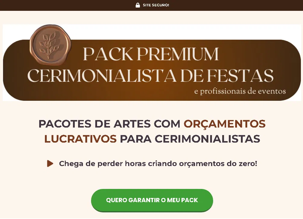 Pack Premium Cerimonialista