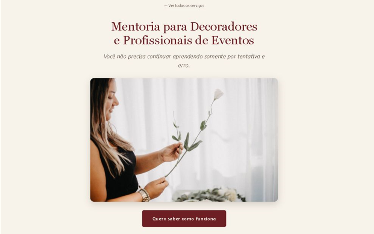 Captura de tela do projeto Como Empreender em Festas